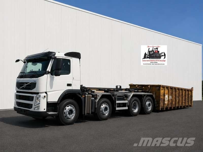 Volvo FM380 8X2R Camiões caixa desmontável com elevador de cabo