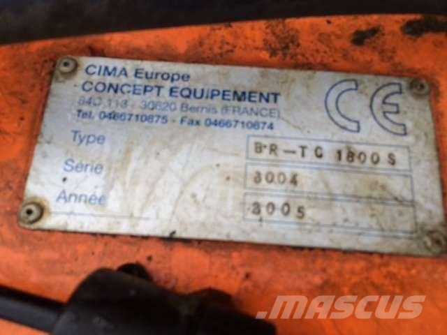 Cima EUROPE Balayeuse 1800MM Entreprenad - Övrigt