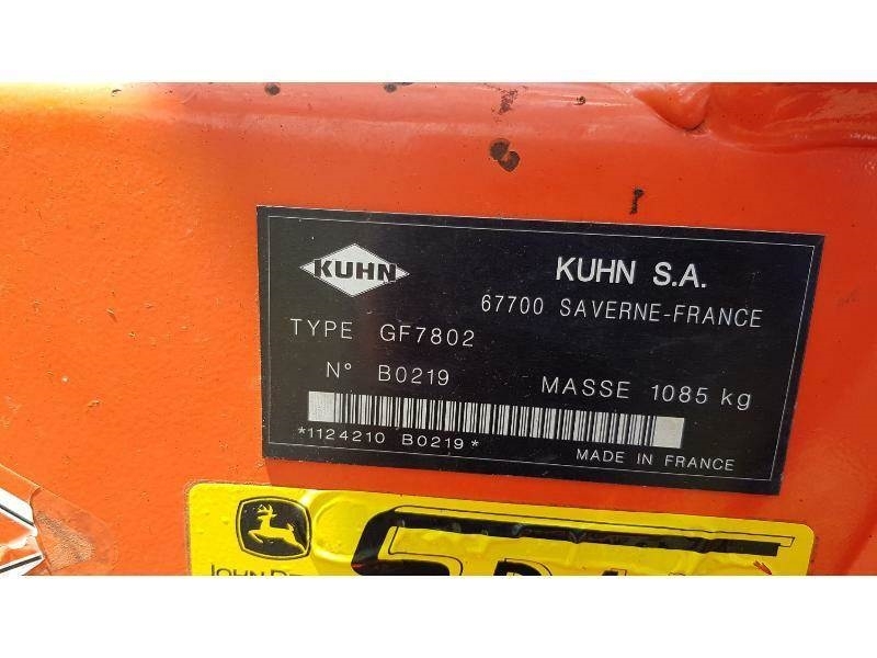 Kuhn GF7802 Vaalutid ja kaarutid