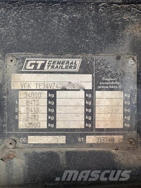  GEN TRAIL CAISSE SOUPLE 3 ess. نصف مقطورات ذات هيكل صندوقي