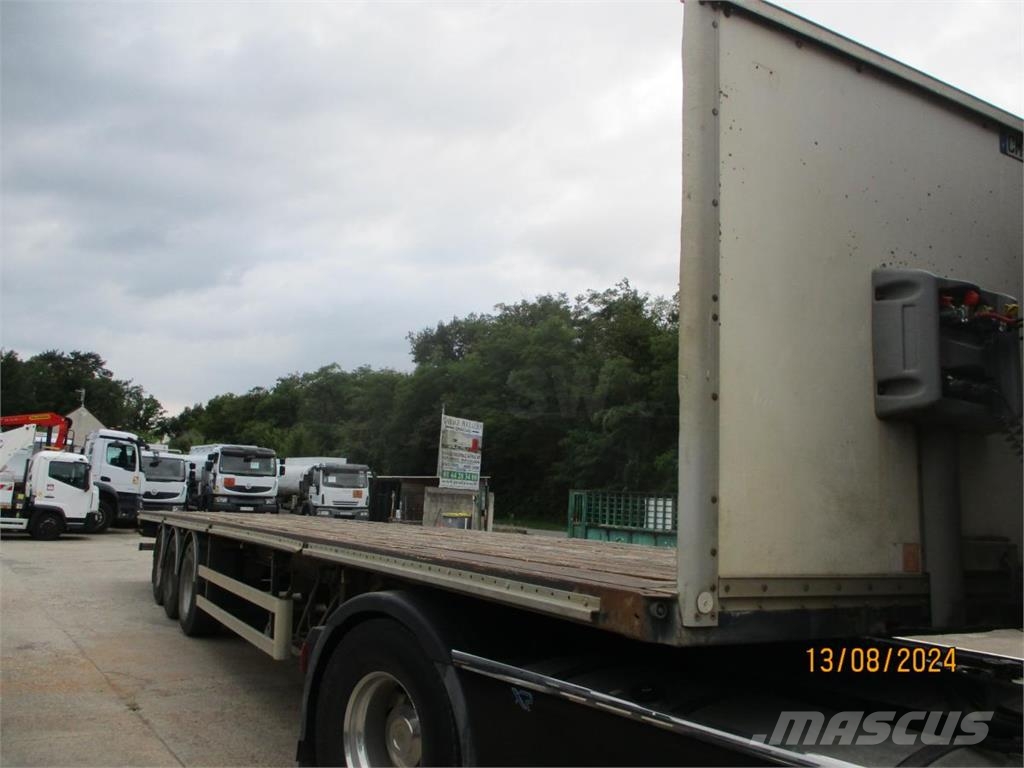 General Trailer 3 essieux Semi-trailer med lad/flatbed