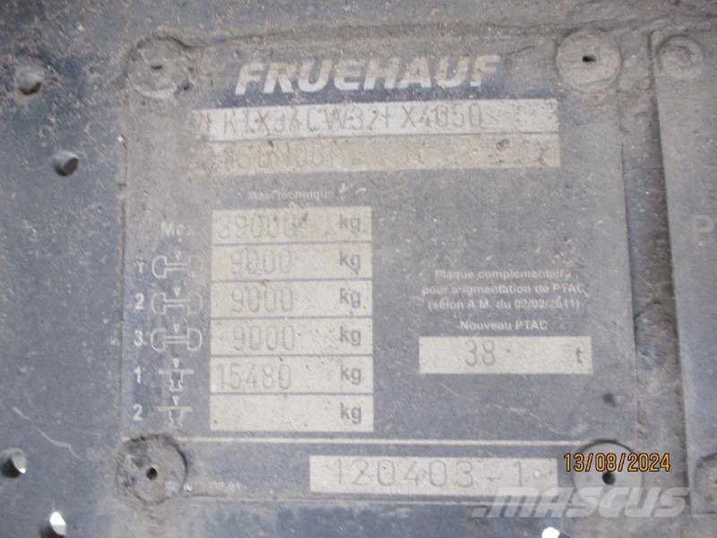 General Trailer 3 essieux Semi-trailer med lad/flatbed