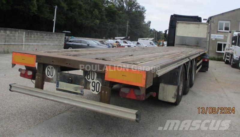 General Trailer 3 essieux Semi-trailer med lad/flatbed