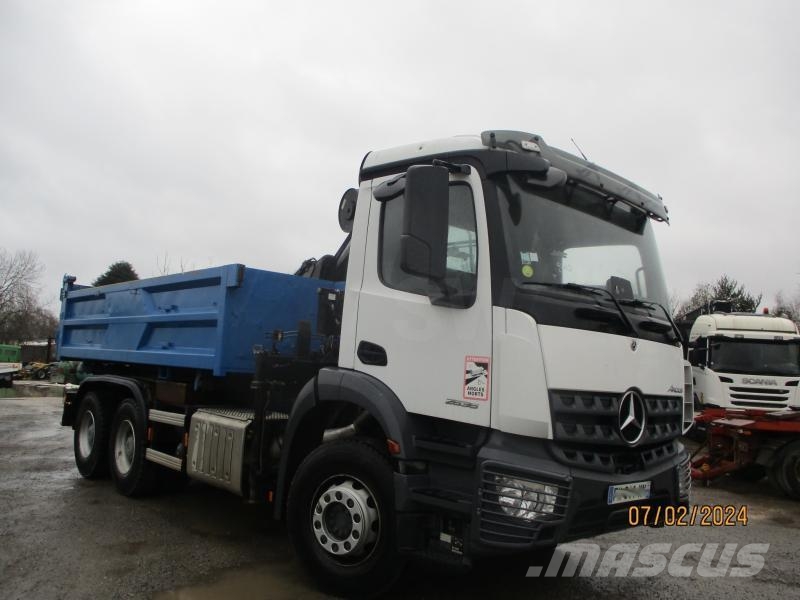 Mercedes-Benz Arocs 2636 année 2020 grue HMF 1310 K2 année 2008 Lastbiler med tip