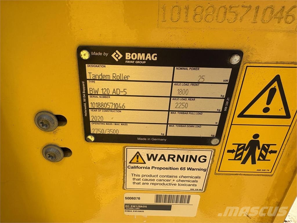 Bomag BW120AD-5 Trilrolwalsen
