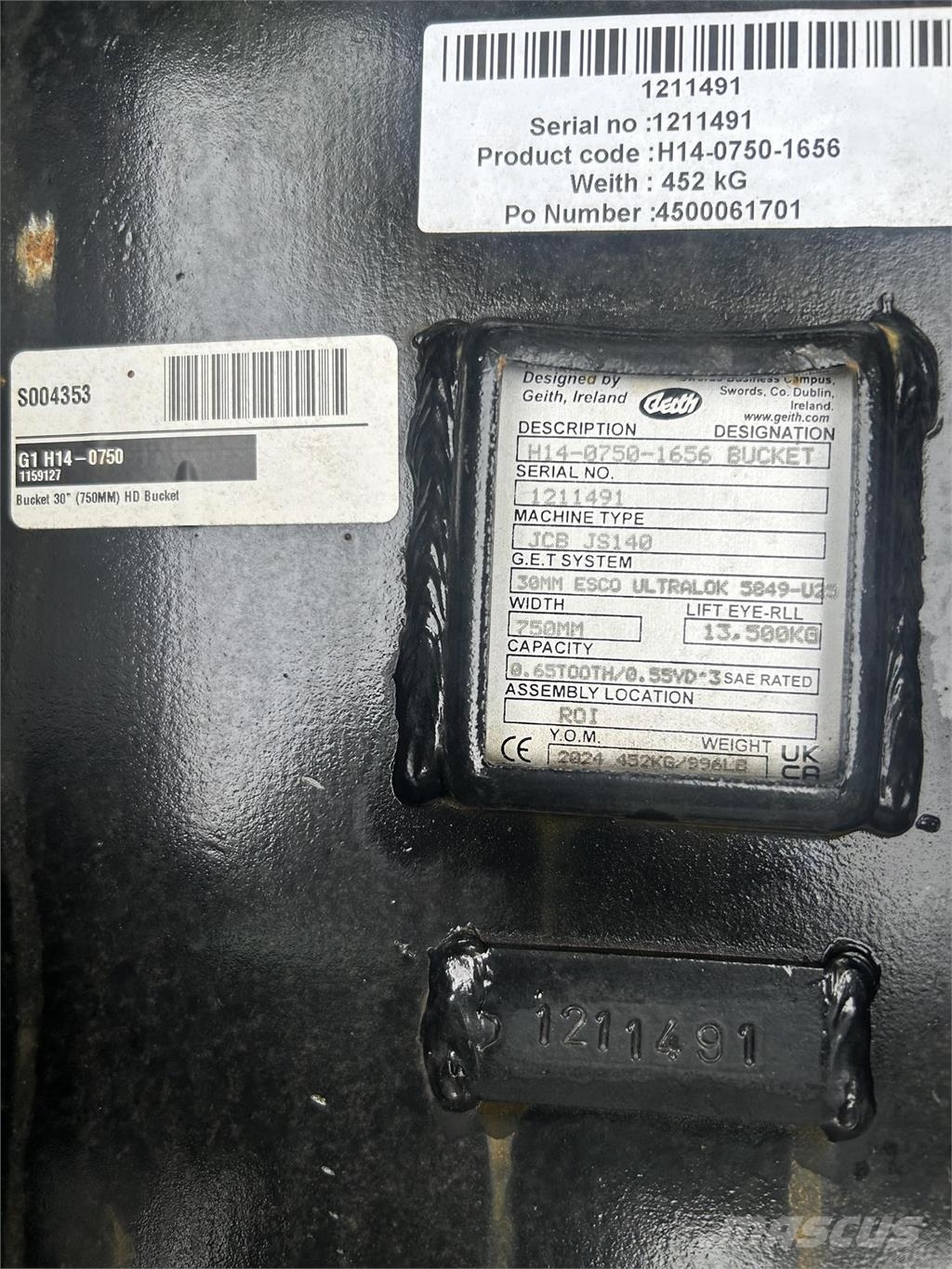 Geith 30 BUCKET Sonstige Baumaschinen