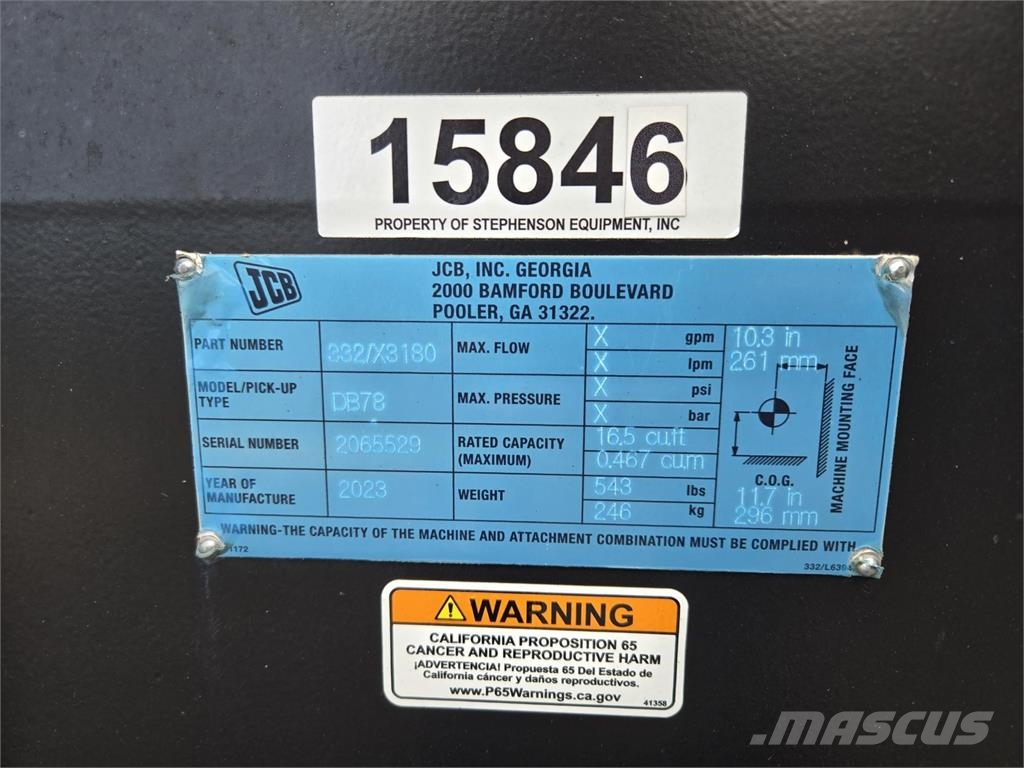 JCB 78 BUCKET Gradbeništvo - drugo