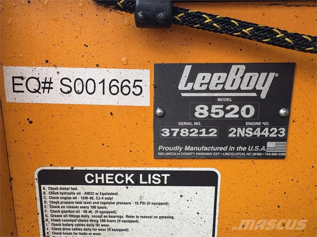 LeeBoy 8520C Asphalt pavers