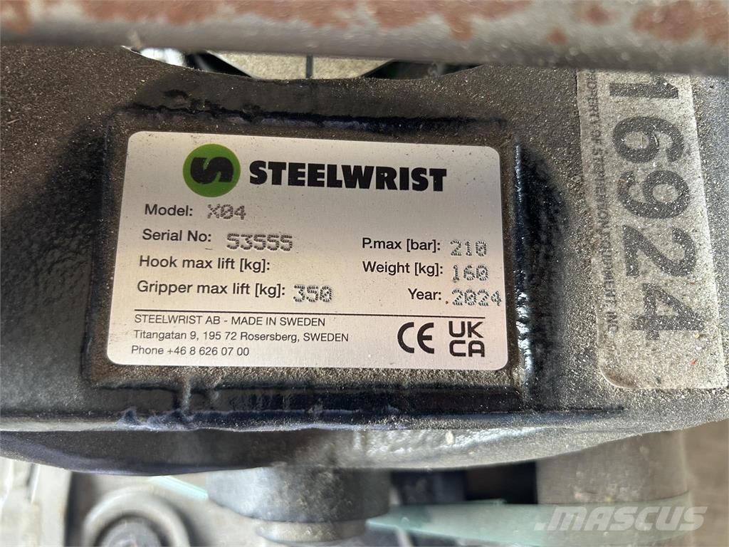 Steelwrist X04 S40/S40 TILTROTATOR GRIPPER UNIT CENTRAL LUBRI Građevinarstvo – ostalo