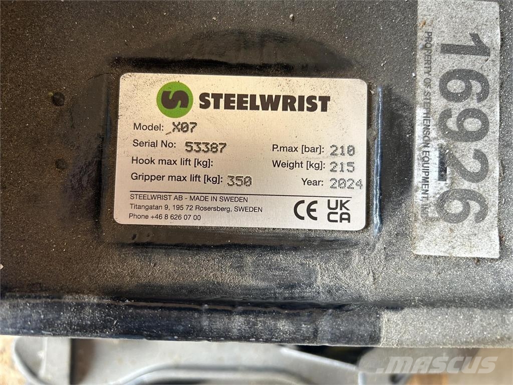 Steelwrist X07 S40 TILTROTATOR Građevinarstvo – ostalo