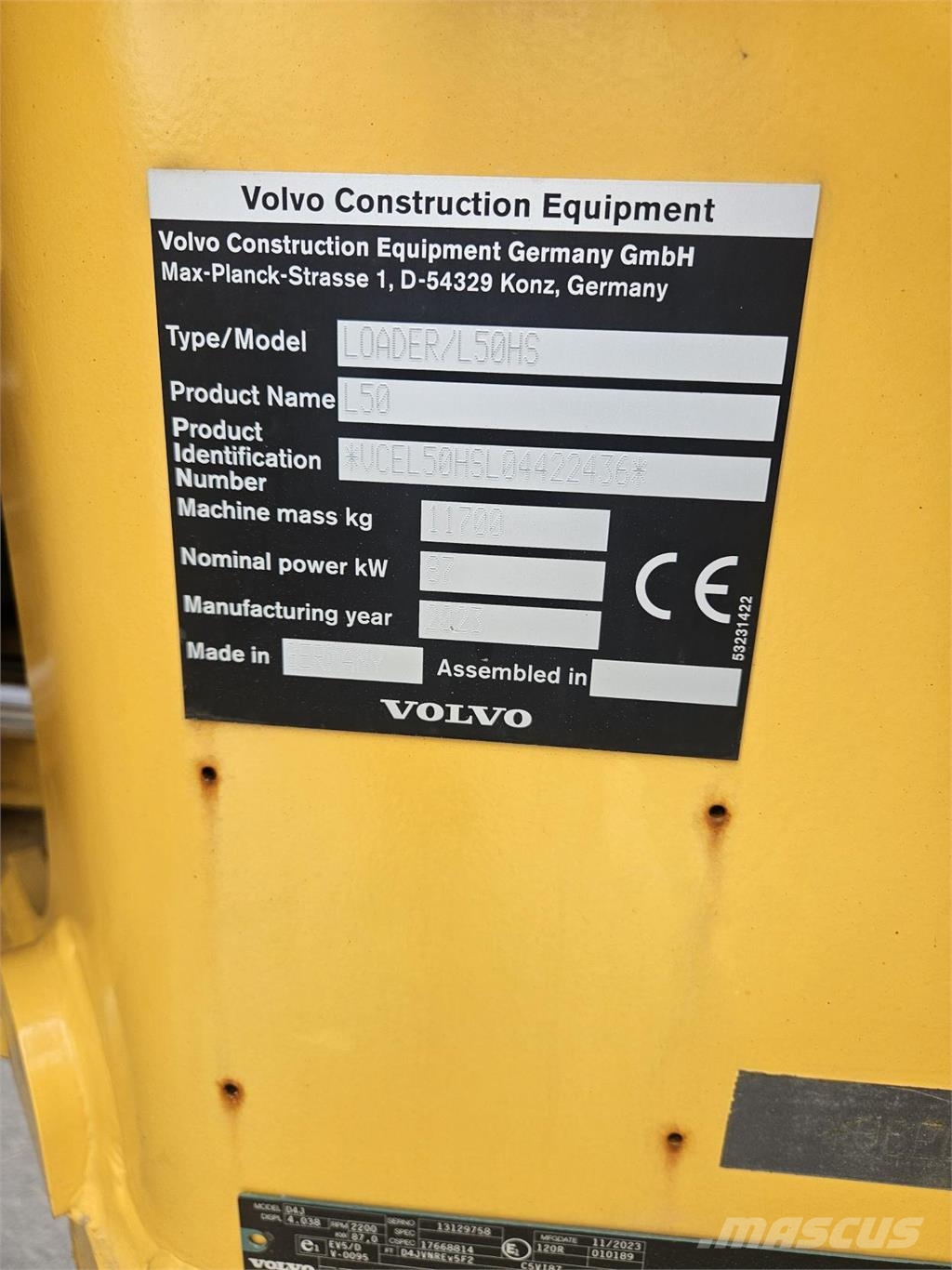 Volvo L50HS Μίνι φορτωτές