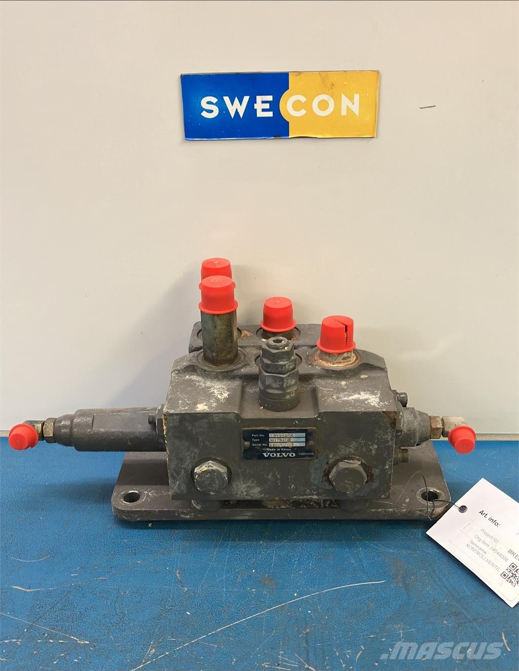 Volvo EC300DL KONTROLLVENTIL Hydraulik