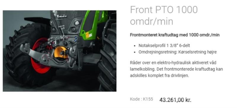 Fendt FRONT PTO 600 VARIO Ostala dodatna oprema za traktore