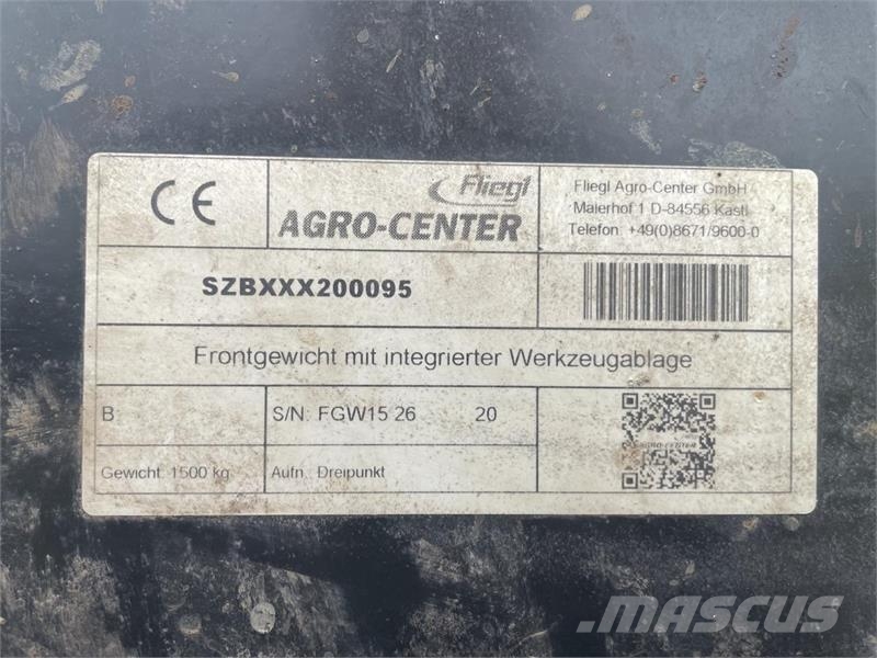 Fliegl 1500 KG Priekiniai svoriai