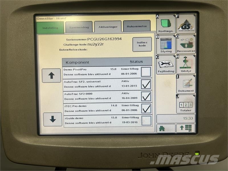 John Deere STARFIRE 3000 النظام العالمي لتحديد المواقع GPS