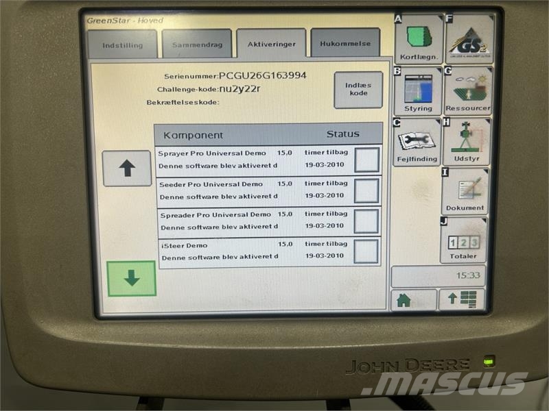 John Deere STARFIRE 3000 النظام العالمي لتحديد المواقع GPS