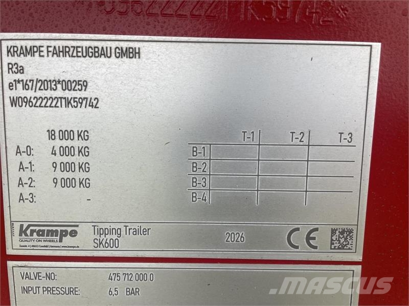 Krampe SK 600 معدات العناية بالأرض - غير ذلك