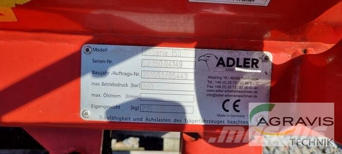 Adler Arbeitsmaschinen S-SERIE Otros equipos para carreteras y quitanieves