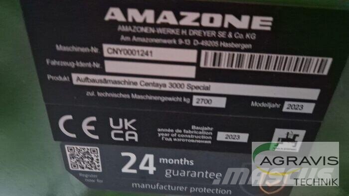 Amazone CENTAYA 3000 SPECIAL Sorvetőgép