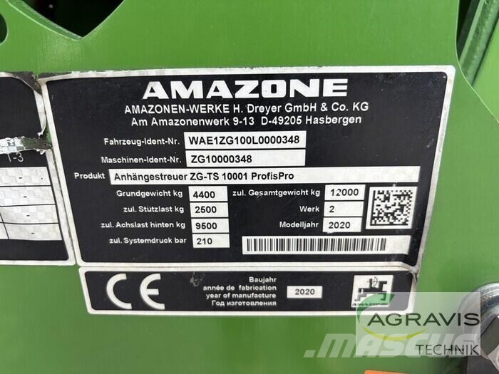Amazone ZG-TS 10001 Разбрасыватели минеральных удобрений