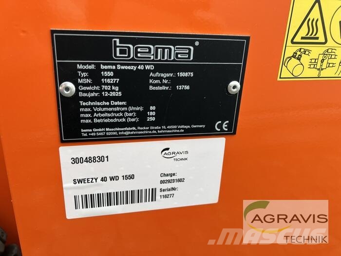 Bema SWEEZY 40 WD 1550 Fejemaskiner