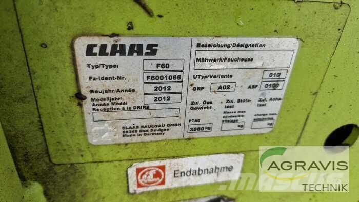CLAAS DISCO 9100 C AS Šienapjovės