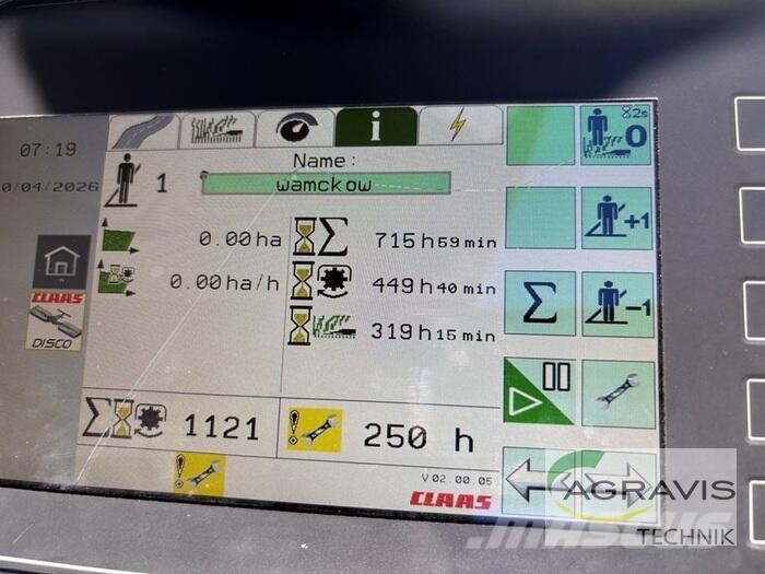 CLAAS DISCO 9200 C CONTOUR Žacie stroje