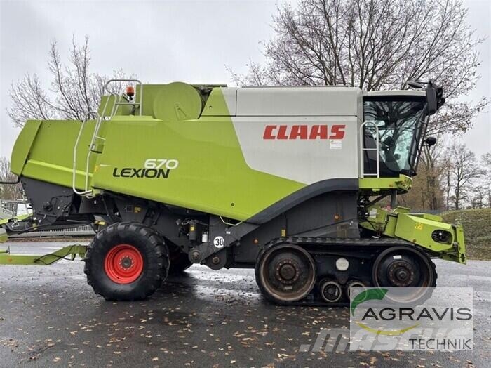 CLAAS LEXION 670 TERRA TRAC + SW V750 + TW Mähdrescher