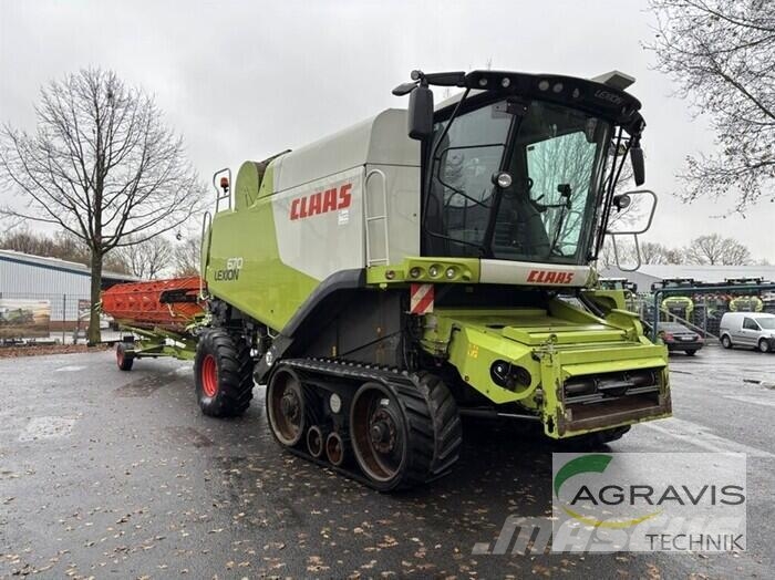 CLAAS LEXION 670 TERRA TRAC + SW V750 + TW Mähdrescher