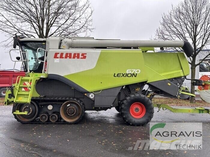 CLAAS LEXION 670 TERRA TRAC + SW V750 + TW Mähdrescher