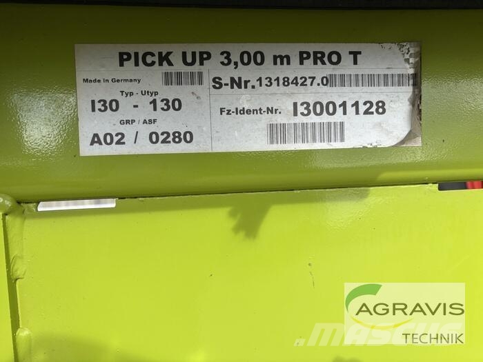 CLAAS PICK UP 300 HD PRO T Accessori per macchine da fieno e foraggio