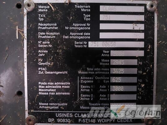 CLAAS VARIANT 360 RC Masina de balotat cilindric