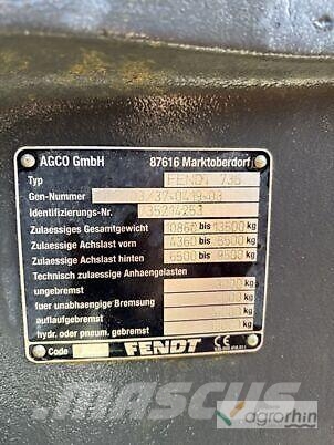 Fendt 720 PROFI PLUS الجرارات