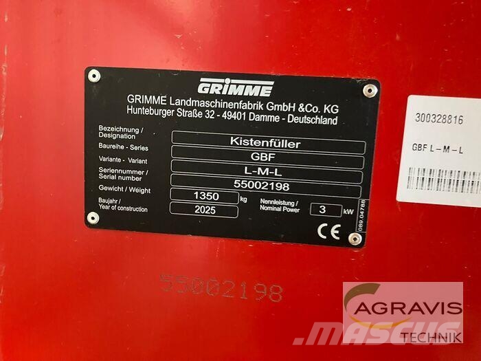 Grimme GBF L-M-L Iekrāvēji uz riteņiem