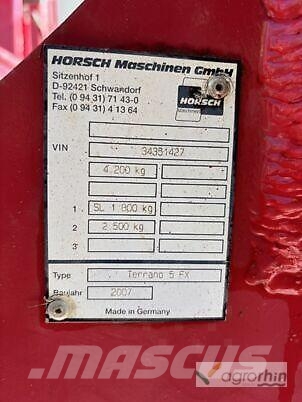 Horsch TERRANO 5 FX Erpici rotanti e motozappe