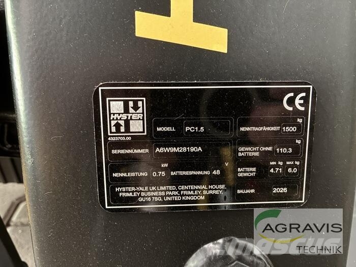 Hyster PC1.5 شاحنات ذات رافعات شوكية - أخرى