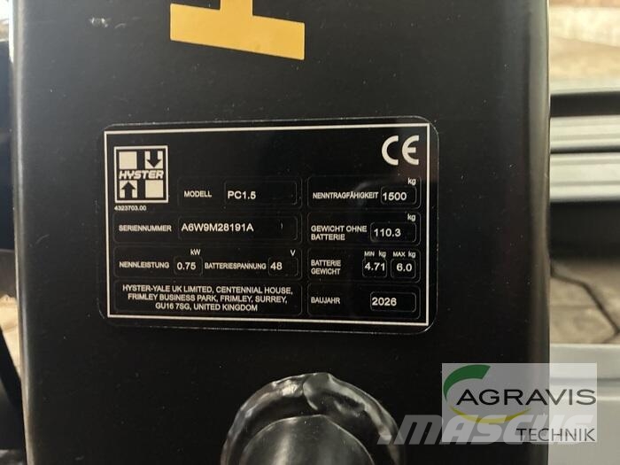 Hyster PC1.5 شاحنات ذات رافعات شوكية - أخرى