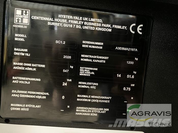 Hyster SC1.2 Montacargas - otros
