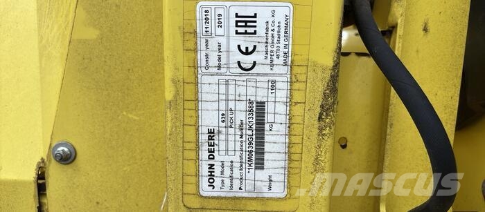 John Deere 639 Høy- og fôrmaskintilbehør
