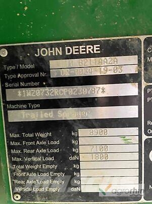 John Deere R732i power spray Pulverizadores arrastrados