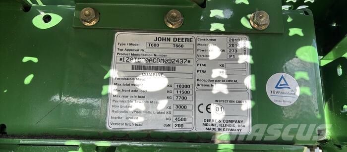 John Deere T 660 حصادات