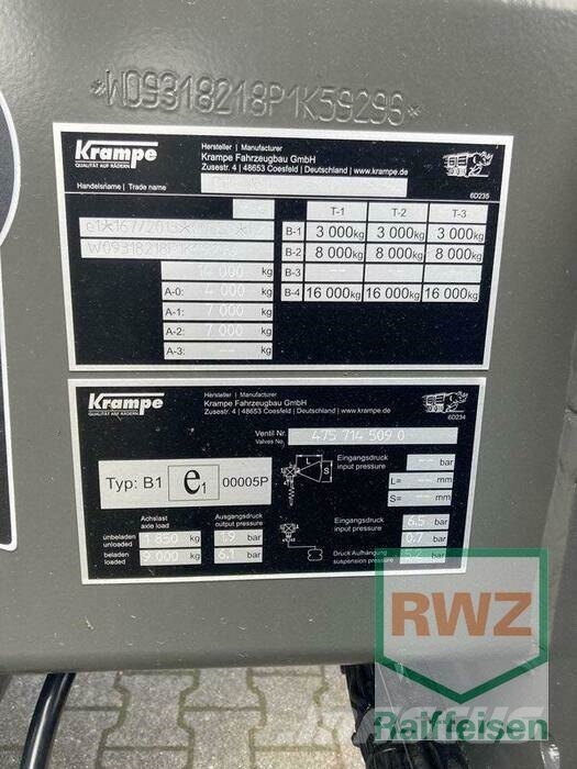Krampe Hakenlift THL 16 Altri rimorchi