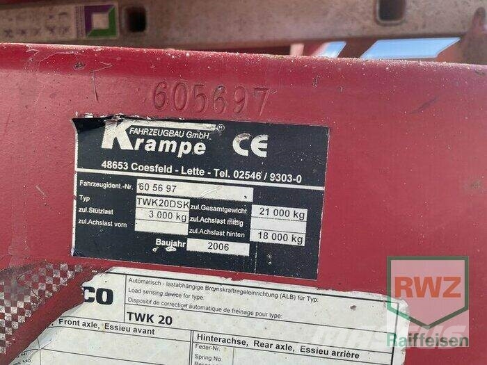 Krampe TWK20DSK / HD550 مقطورات قلابة