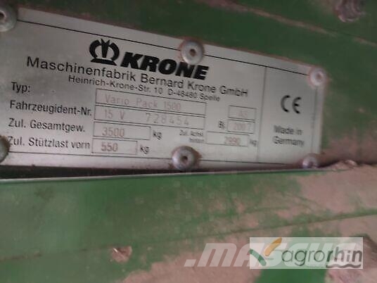 Krone VARIOPACK 1500 MULTICUT Balirke (okrogle bale)