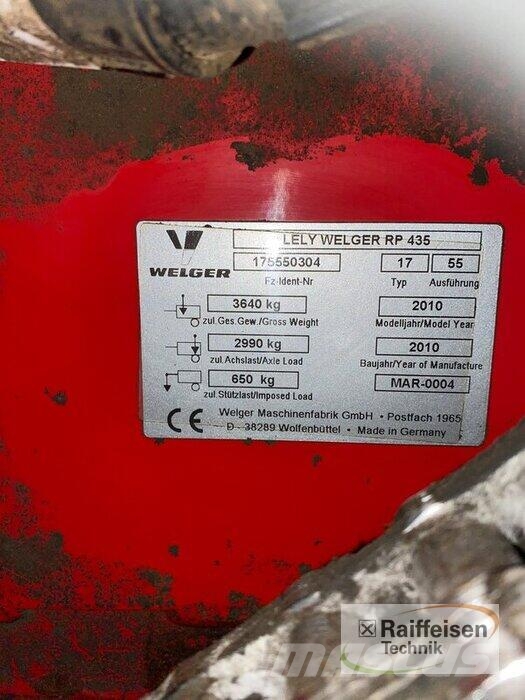 Lely Welger RP 435 Xtra Cut محزمات مستديرة