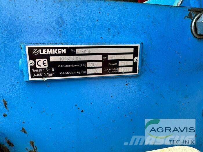 Lemken ZIRKON 10/600 KA Elektriske harver / jordfræsere