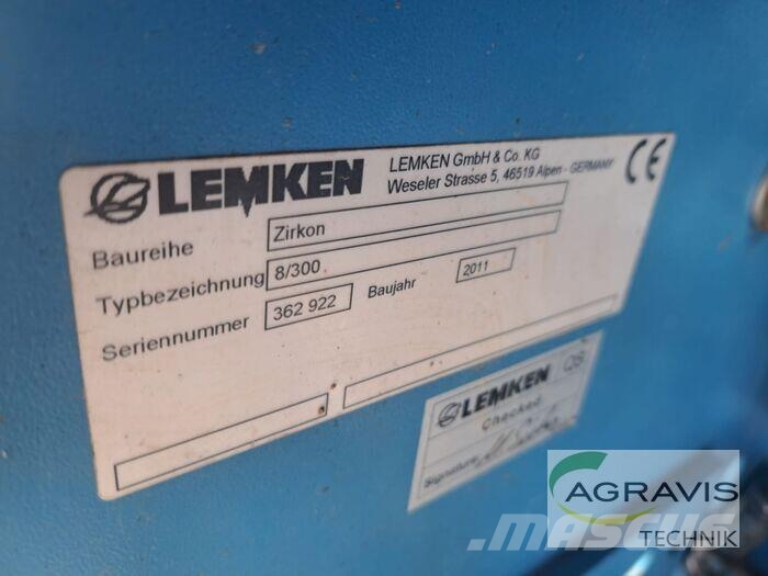 Lemken ZIRKON 8/300 パワーハローとロータリーハロー