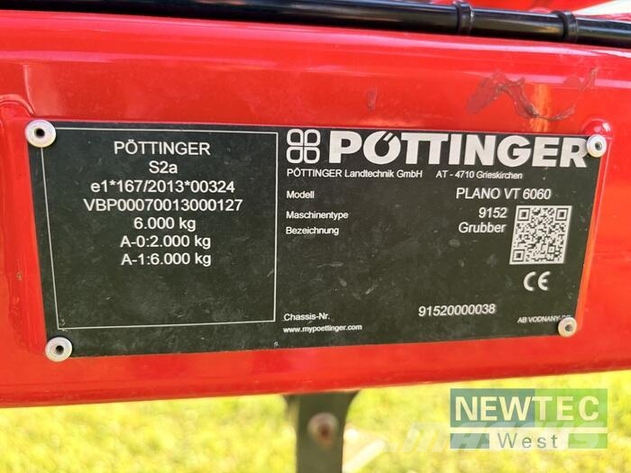 Pöttinger PLANO VT 6060 Cultivadoras