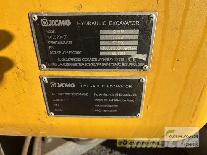 XCMG XE15E Bagri na kolesih