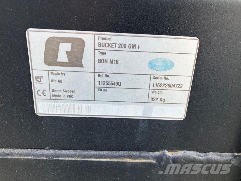 Ålö 11255549Q BUCKET GM+ 200 Accessoires chargeur frontal